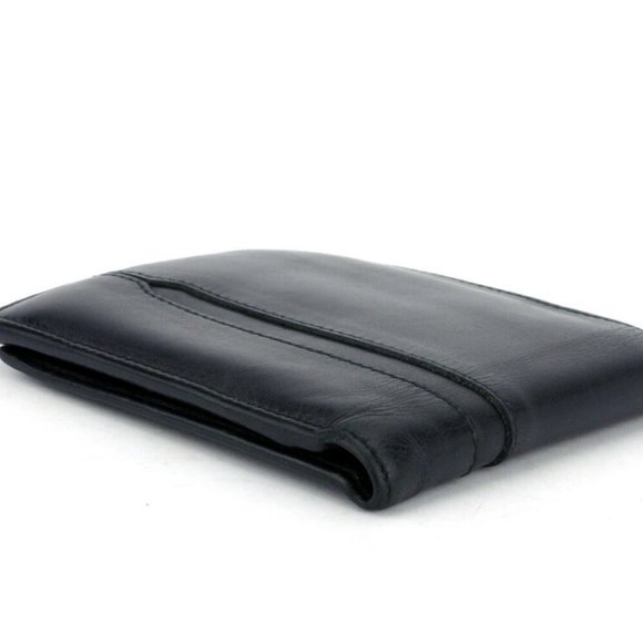 AUTH BVLGARI two-fold wallet oct leather - Picture 6 of 7